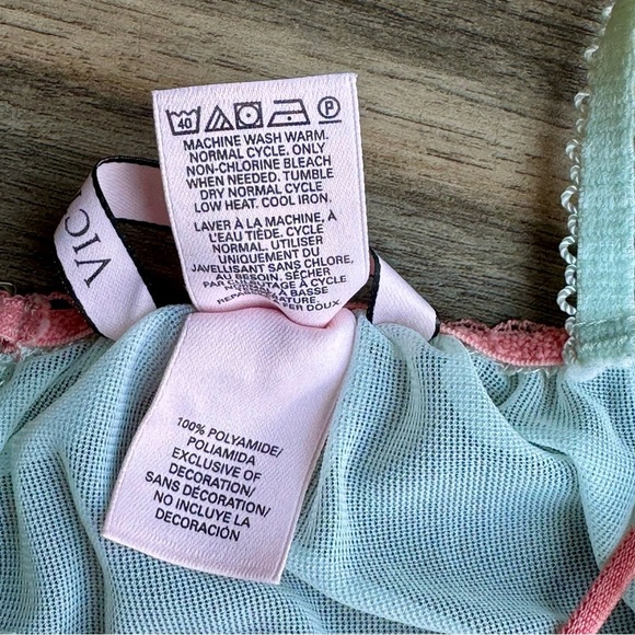 Victoria's Secret Lace & Mesh Mint Green Chemise Babydoll with Sheer Ruffle Trim - Picture 6 of 12